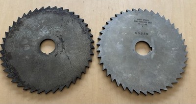 Vintage HSS Metal Slitting Saw Blades Simonds Saw 6 x 3/16 Lot of 2 USA