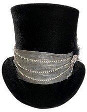 Steampunk Silver Costume Top Hats for sale | eBay display picture 2