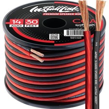 14 Gauge Speaker Wire Speaker Cable for Car, Home or RV Audio Cable, 30ft, CCA