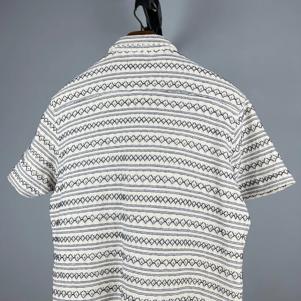 Polo boutonné homme Oliver Spencer en coton tricoté à manches courtes - taille M - Photo 4/4