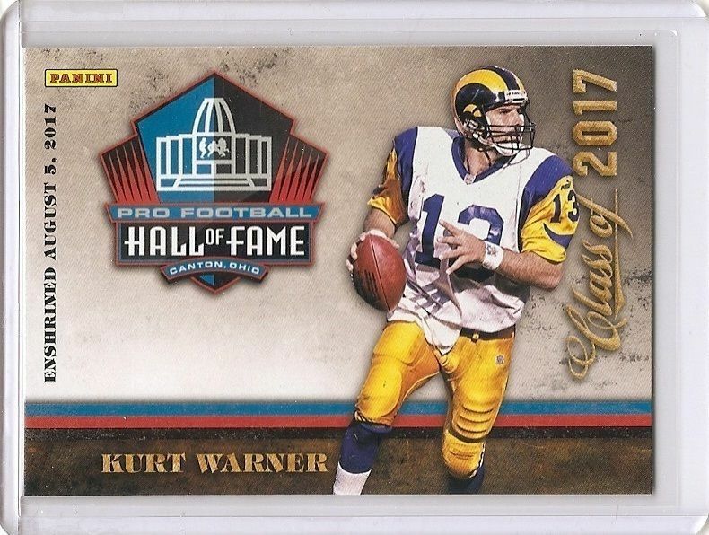 Panini Class of 2017 Kurt Warner Hall of Fame card - Unsigned