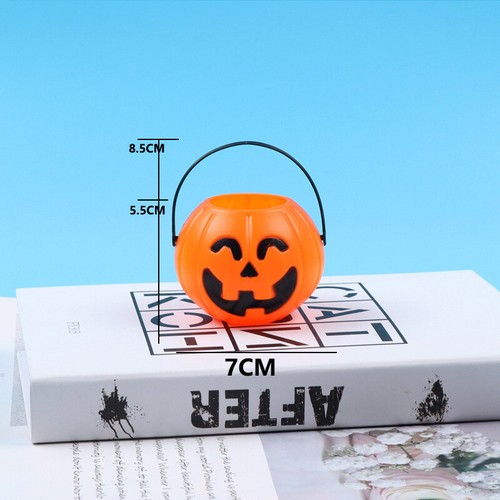 Halloween Candy Bucket Halloween Pumpkin Bucket Portable Pumpkin Bucket - Picture 10 of 18