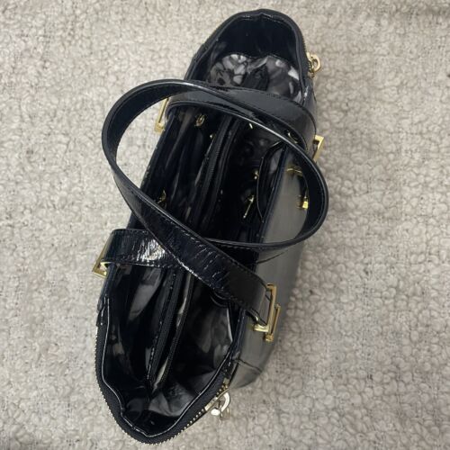 Ted Baker Leather Blue and Black Satchel Bag Purse - Picture 2 of 9
