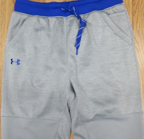 PANTALONES JOGGERS UNDER ARMOUR COLDGEAR POLIÉSTER GRIS Y AZUL Talla MEDIANA, M - Imagen 4 de 6