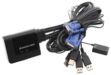 IOGEAR 2-Port USB KVM Switch with Cables and Remote, GCS22U