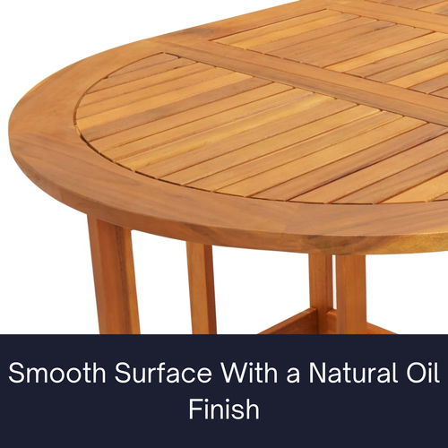 Wooden Dining Table Outdoor Garden Patio Balcony Folding Drop Leaf Furniture AU - Picture 3 of 13