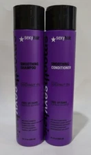 Smooth Sexy Hair Smoothing Shampoo & Conditioner 10.1 oz ea Anti-Frizz & Shine