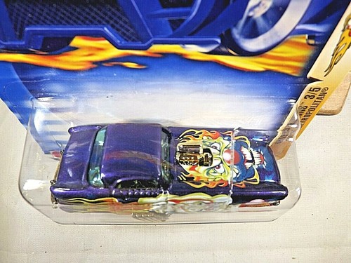 2003 Hot Wheels #97 Crazed Clowns 3/5 NASH METROPOLITAN Dark Blue w/Red 5 Spokes - Picture 3 of 5