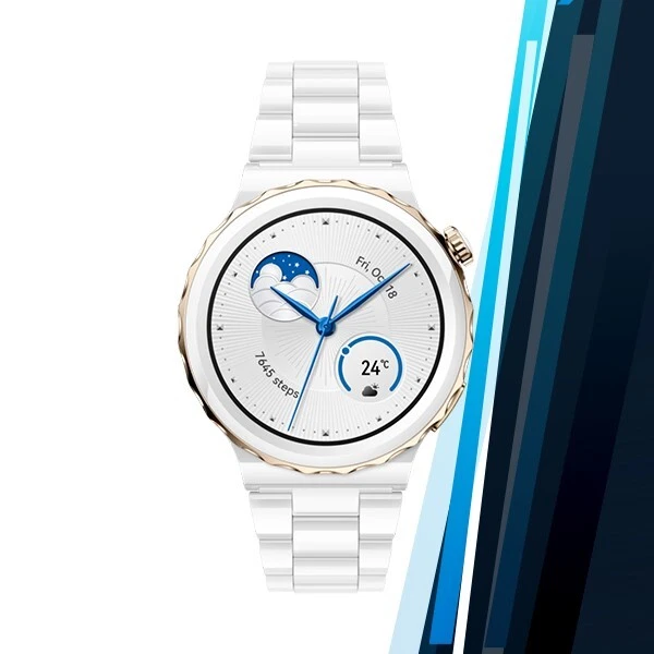 Huawei Watch GT 3 Pro 43mm 1.32 Leather/Ceramic Bluetooth iOS Android Smartwatch - Image 4 of 4