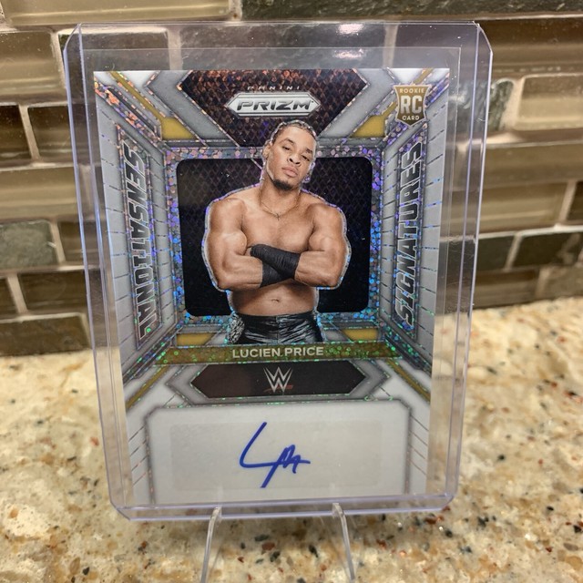 1/1 Auto - LUCIEN PRICE - 2024 Panini Prizm WWE White Sparkle -  Rookie Card