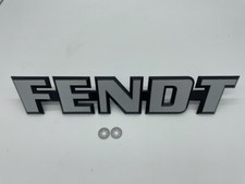 Schriftzug Original FENDT für Frontgrill Logo Emblem 250mm Abstand + KLAMMER