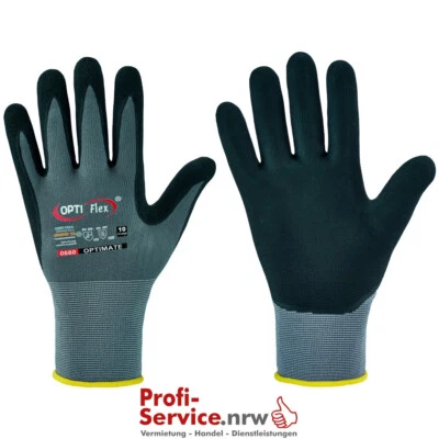 OPTIFLEX OPTI FLEX OPTIMATE Nitril Arbeitshandschuhe Nylon Handschuhe Montagehandschuhe