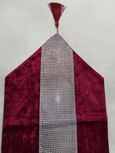 New Diamante Crushed Velvet Sparkle Bling Cushion Cover and Table Runner - Picture 26 of 31