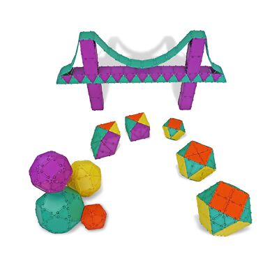 3D Building Set for Learning Math, Includes Many Online Activities, Jumbo Siz...