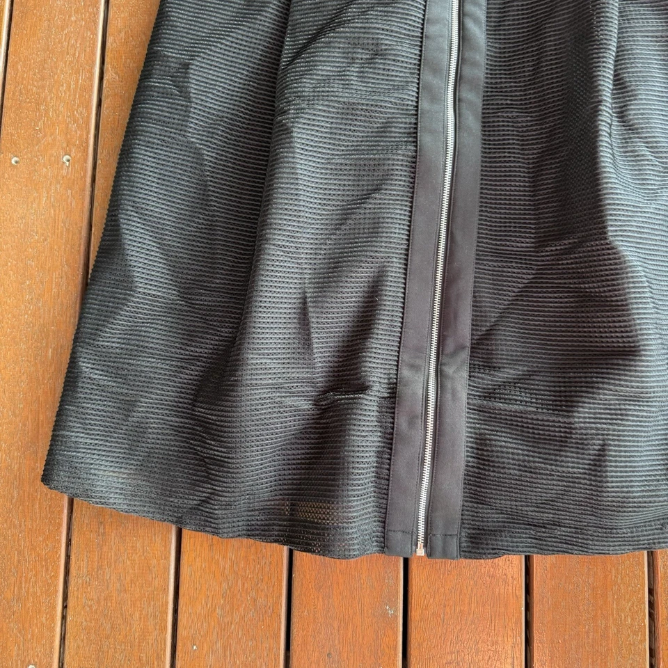 Vestido City Chic Talla Grande S Negro Cremallera Frontal Malla Look Cóctel Negocios Foto 2 de 4