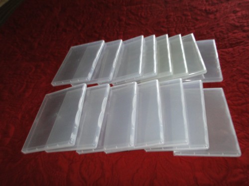 15 - Stampin Up Plastic Stamp Storage Clear Cases Unmounted Stamp Storage Lot