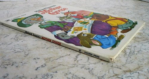 Vintage 1972 MOTHER GOOSE Richard Scarry Golden book VERY NICE! Hardcover - Picture 8 of 9