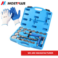 Pneumatic Disc Brake Caliper Piston Pad Compressor Wind Back Tool Kit W Gloves