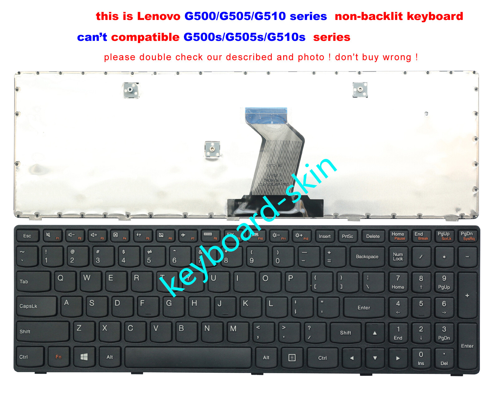 NEW for Lenovo G500 G505 G505A G505AM-IFI (isn't G500s G505s) Laptop keyboard