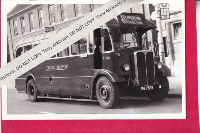 LONDON TRANSPORT - T TYPE - T396 - PG7839 ON ROUTE 363 - BUS PHOTO #REF.B14177