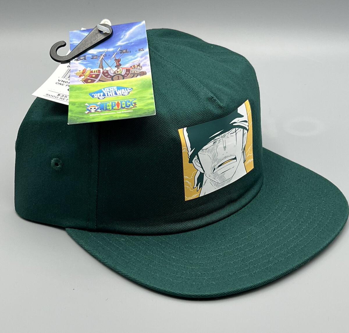 One Piece x Vans Collaboration, Jockey Cap Hat - Green Zoro One Piece x Vans Collaboration, Jockey Cap Hat - Green Zoro