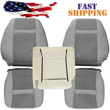 For 06-10 Dodge Ram 1500 2500 Both Side Bottom & Top Seat Cover & Foam Cushion