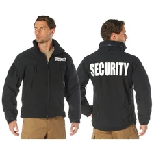 Rothco Black Waterproof Special Ops Soft Shell Double Sided Security Jacket