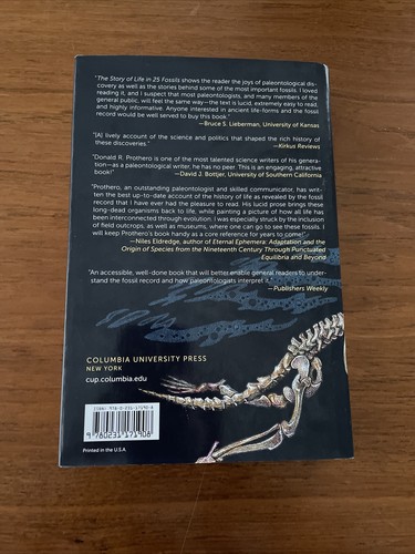 THE STORY OF LIFE IN 25 FOSSILS: 2015 1st Edition Hardcover Dust Wrapper VG - Picture 2 of 12