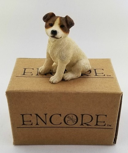 1992 Living Stone "JACK RUSSELL" Dog Breed Animal Collectible Miniature Figurine