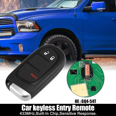 433MHz Keyless Entry Remote Key Fob GQ4-54T for Dodge for Ram 1500 2500 ...