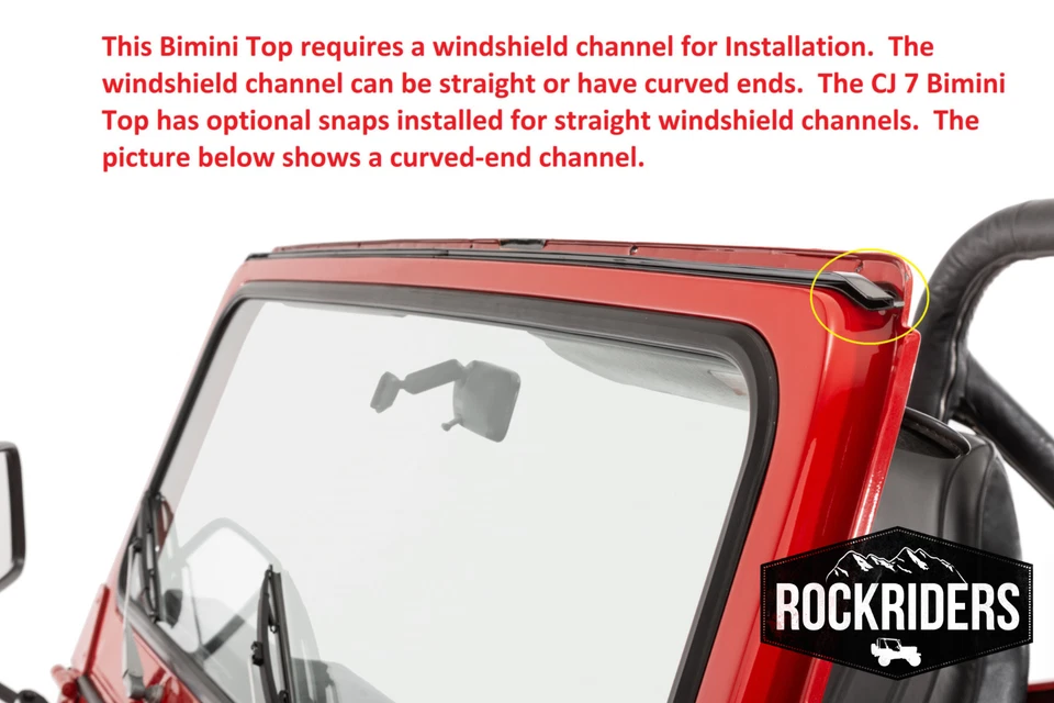 Bikini Top Bimini Top in Black Crush for 1976-1986 CJ7 90701 - Image 3 of 3