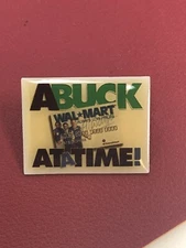 Rare Walmart Lapel Pin Buck at a Time  Wal-mart Pinback