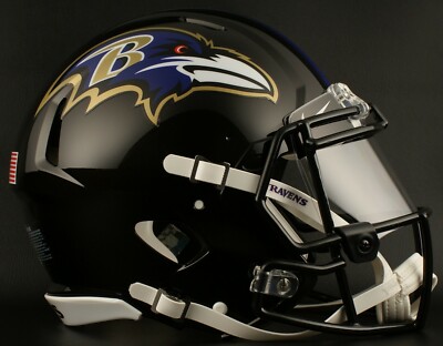 BALTIMORE RAVENS NFL Football Helmet with Nike CLEAR Visor / Eye Shield