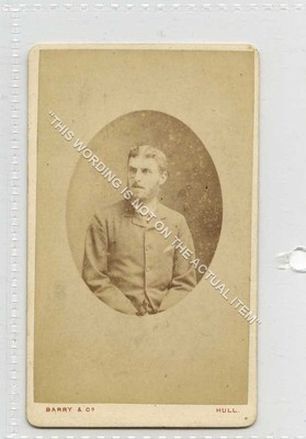 (Ga8225-476) Echtalbumin Foto CDV, Gentleman, Barry, Hull um 1890 EX