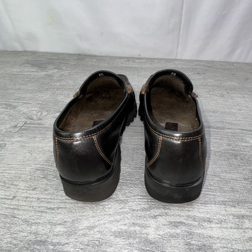 GARDENIA Shoes Mens Size 6.5 Penny Loafer Brown Leather Vibram Made In Italy - Picture 7 of 16