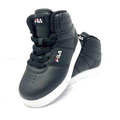 FILA #FM01751-014 Size 9 Toddler High Top Sneakers Black New Shoes