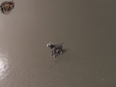 1/87 Pitbull Staffordshire Hund Scene Dog Tier Figur Park Stadt Diorama H0 HO