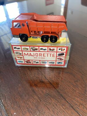 Camion Benne Majorette N245 Bernard - 1/100, Rouge, En Boîte Cristal (occasion)