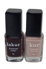 Londontown Kur Perfecting Set of 2 Nail Veil  Lakur Lady  Luck Polish .4  oz Each