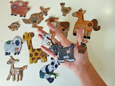 Funny Farm Animals 13 pcs Set Embroidered Patches
