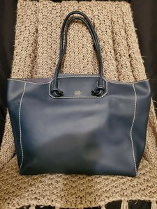 small navy tote bolsa