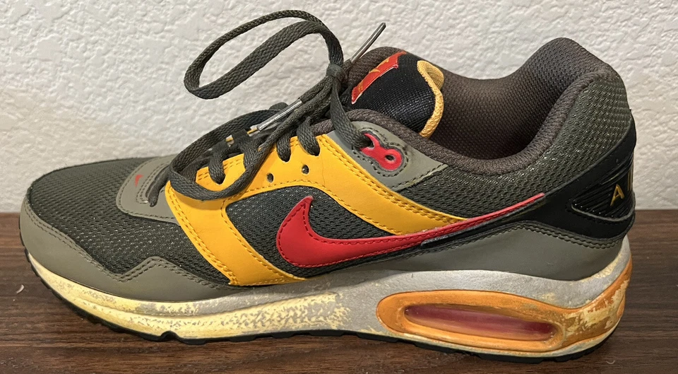 Nike Niños Air Max Navigate Tenis Zapatos Talla 6.5y 458879-363 Verde Rojo Amarillo Foto 3 de 4