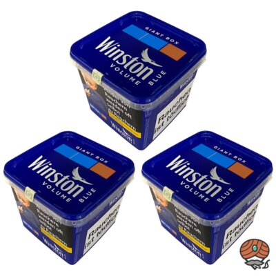Winston Blue / Blau Volumentabak Giant Box 3x 180g