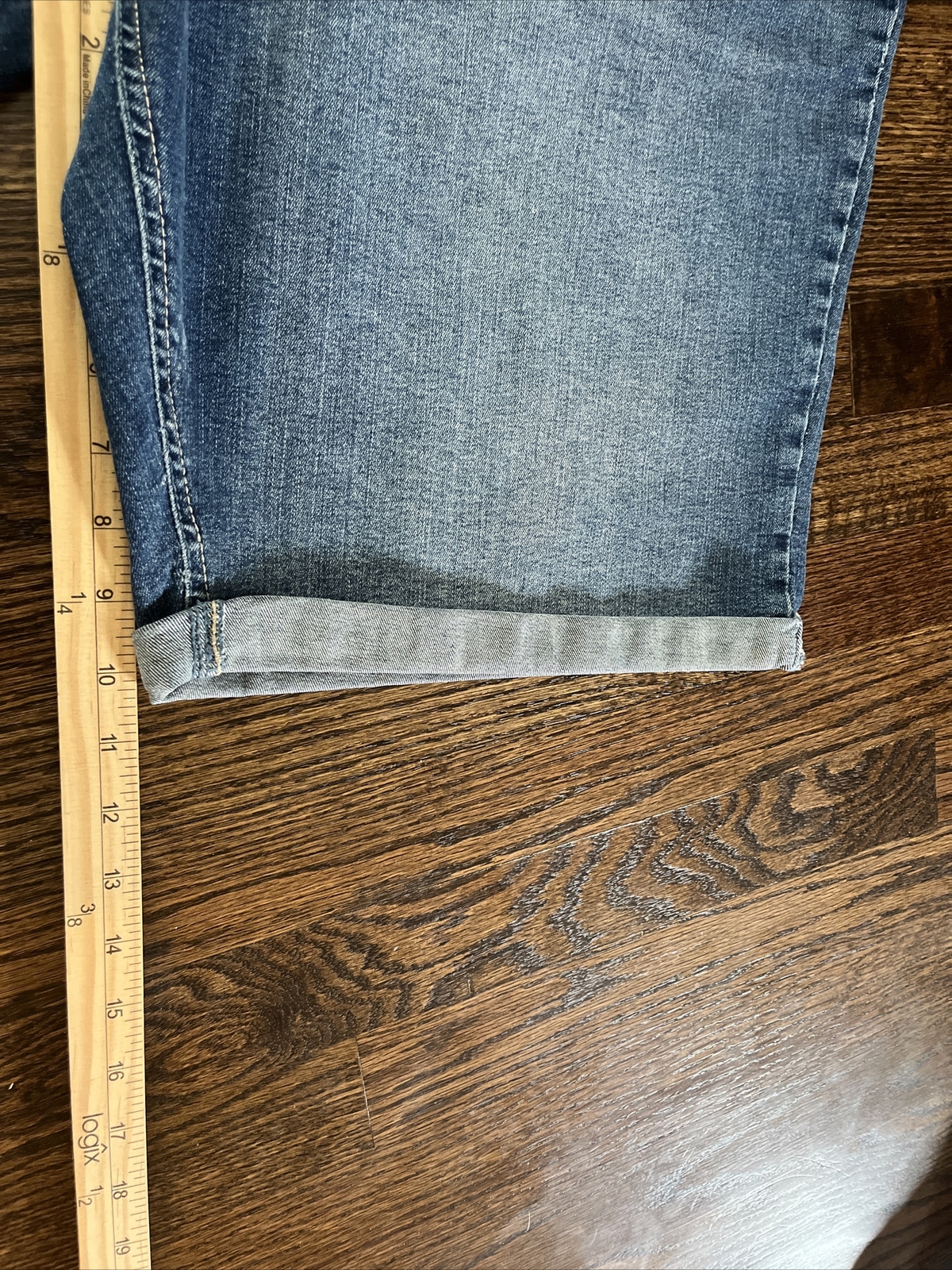 BigDude Men's Size 50 (waist 49) Medium Washed Denim Shorts NWT - View 8