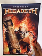 Megadeth Arsenal Large Back Patch: New, 14 By 11 Inches, Digital Print.
