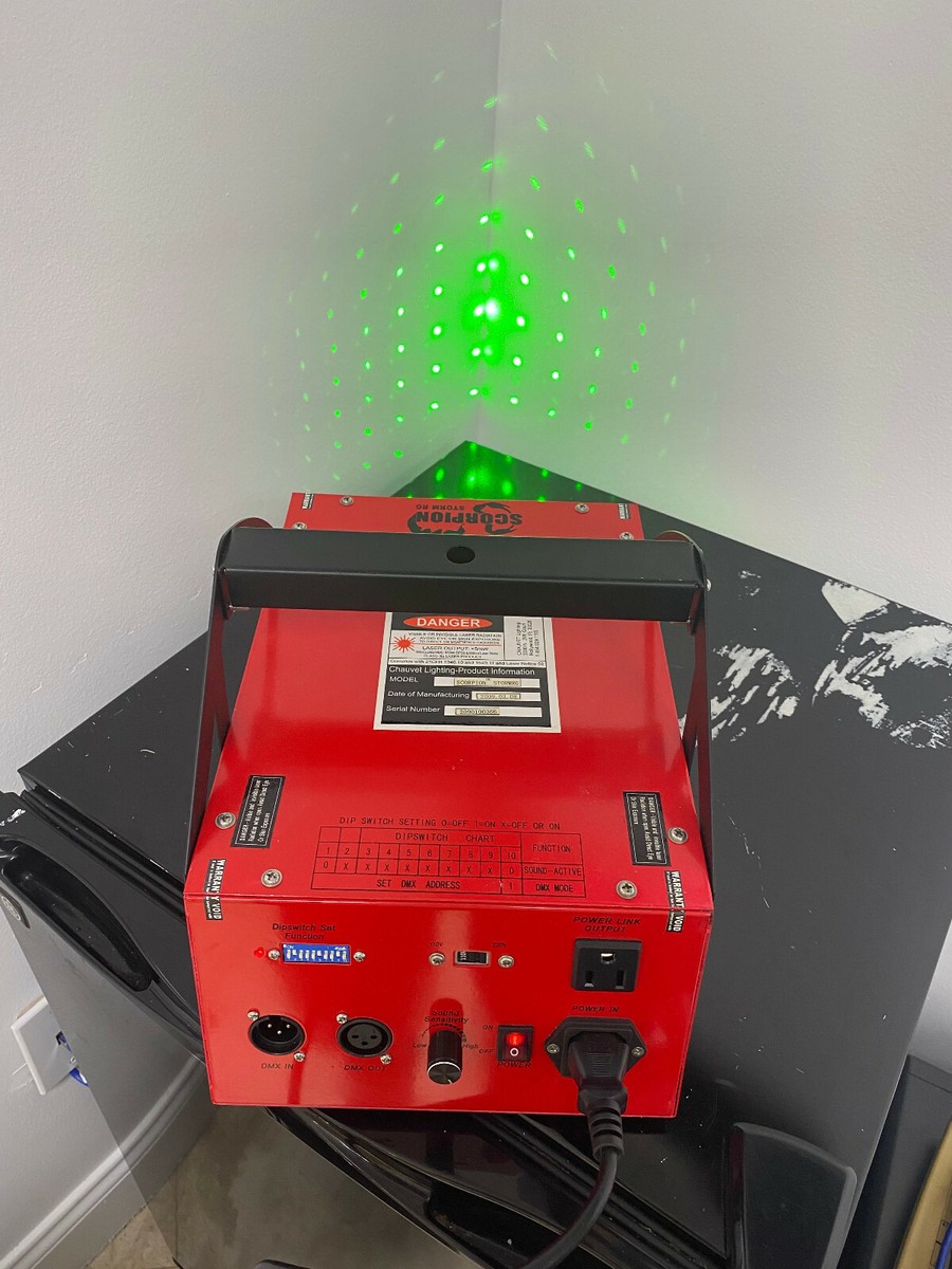 Chauvet Scorpion Storm RG Red & Green Laser Multi Beam Light | eBay