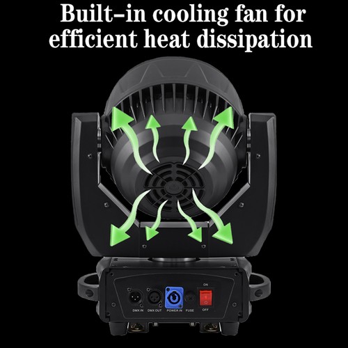 2PCS 380W LED Moving Head Light RGBW Zoom Beam Stage Wash Lighting DJ Party Lamp - Picture 16 of 22
