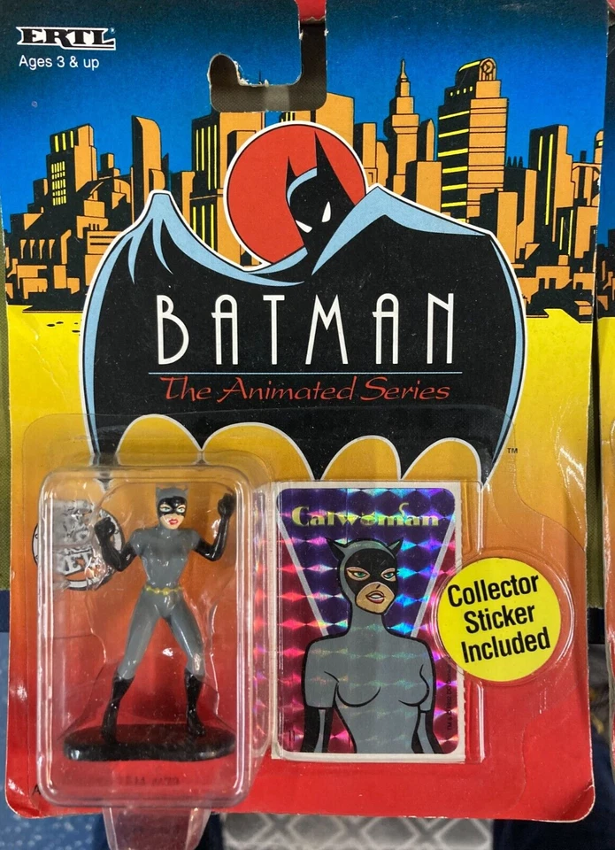 ERTL Diecast Figura de Acción Batman Serie Animada Lote de 4 Robin Joker Catwoman Foto 4 de 4