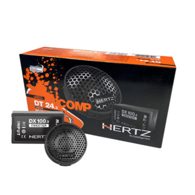 Hertz DT 24.3 Dieci Series 1'' Tweeters 80W Peak Power Crisp Highs Compact Design