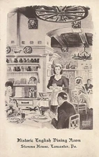 Lancaster, PA - Stevens House - Historic English Dining Room - ADVERTISING